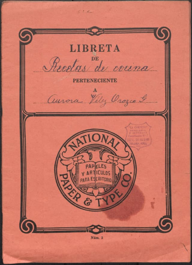 Libreta de Recetas de Cocina - Click to view recipe in book