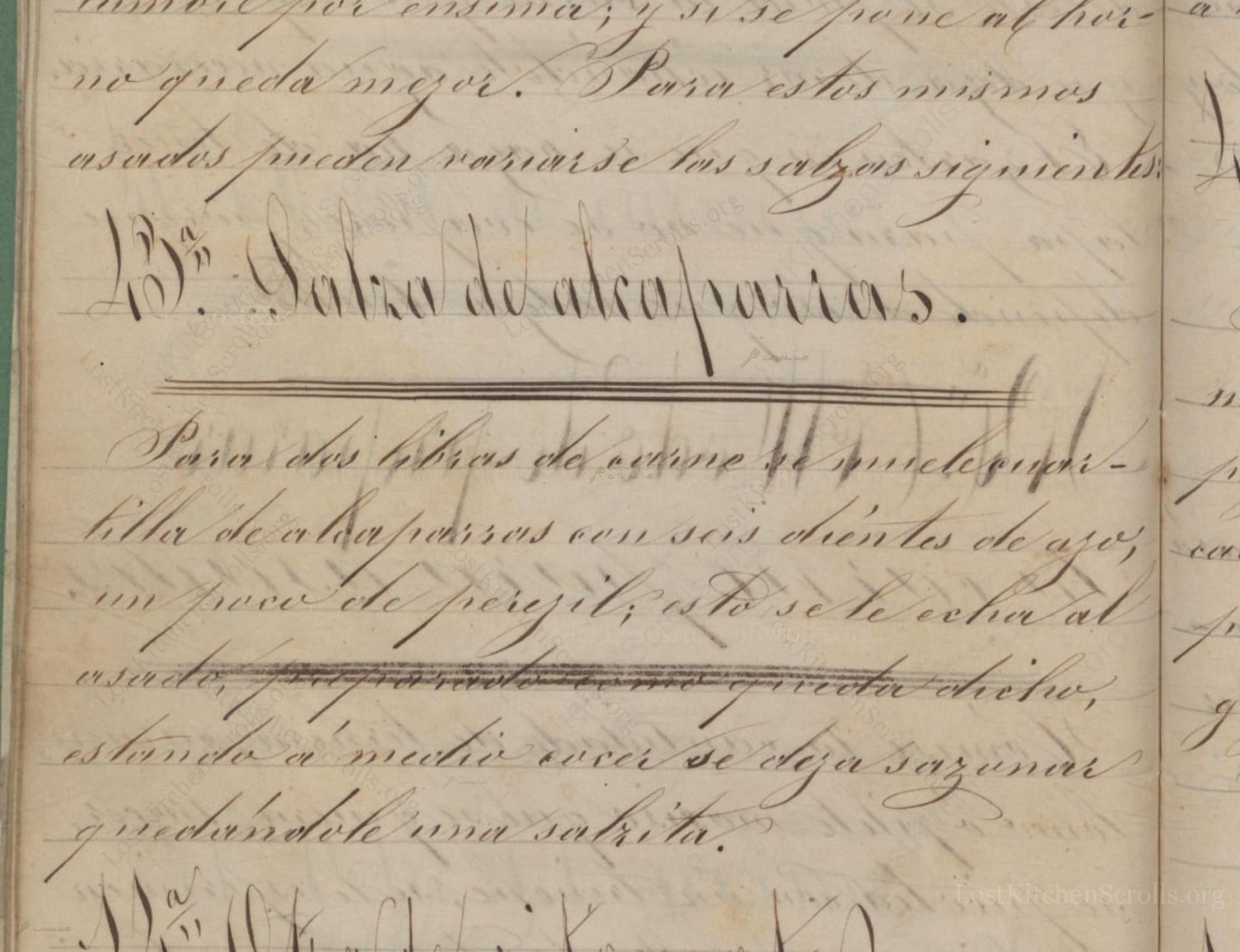 Salza De Alcaparras