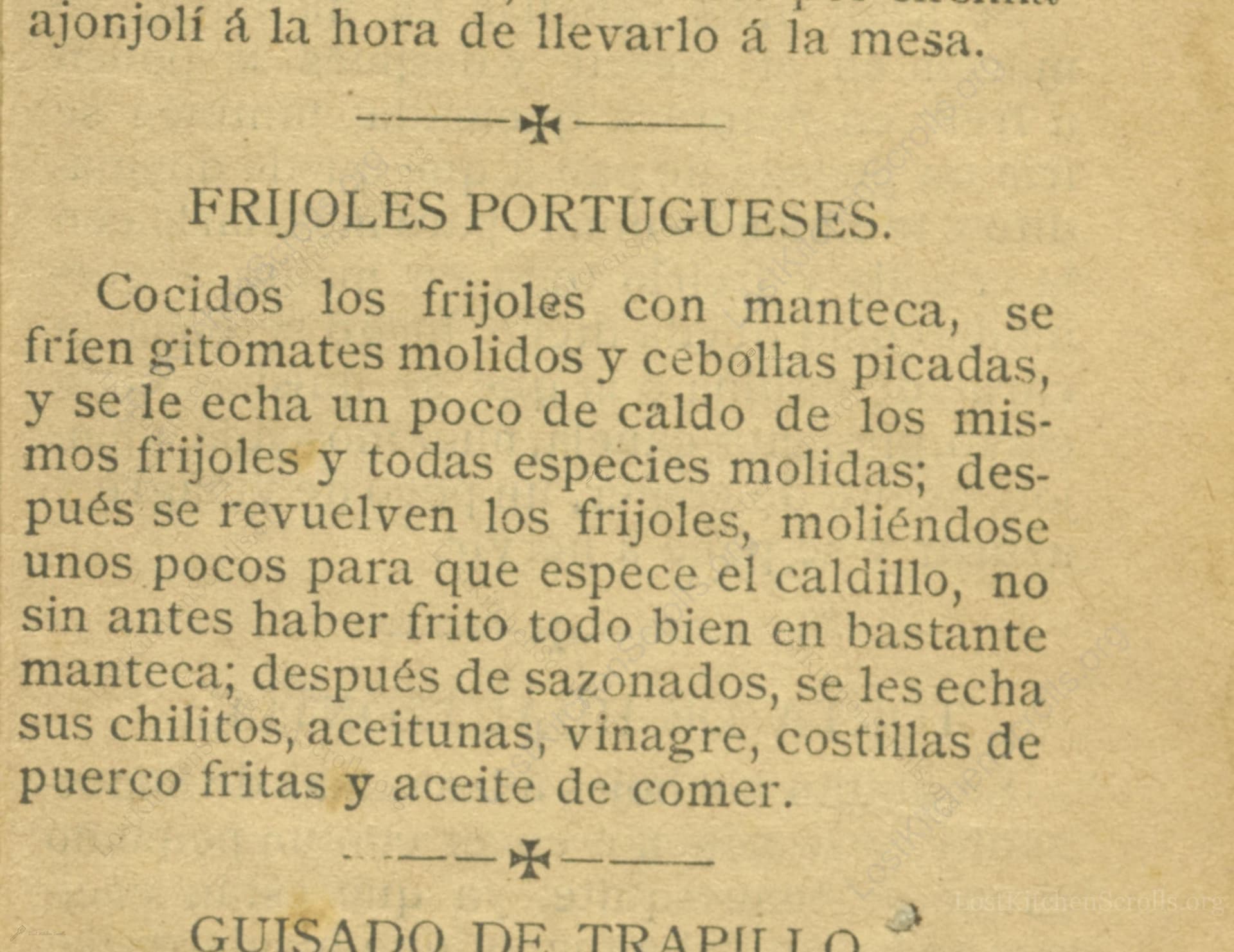 Frijoles Portugueses