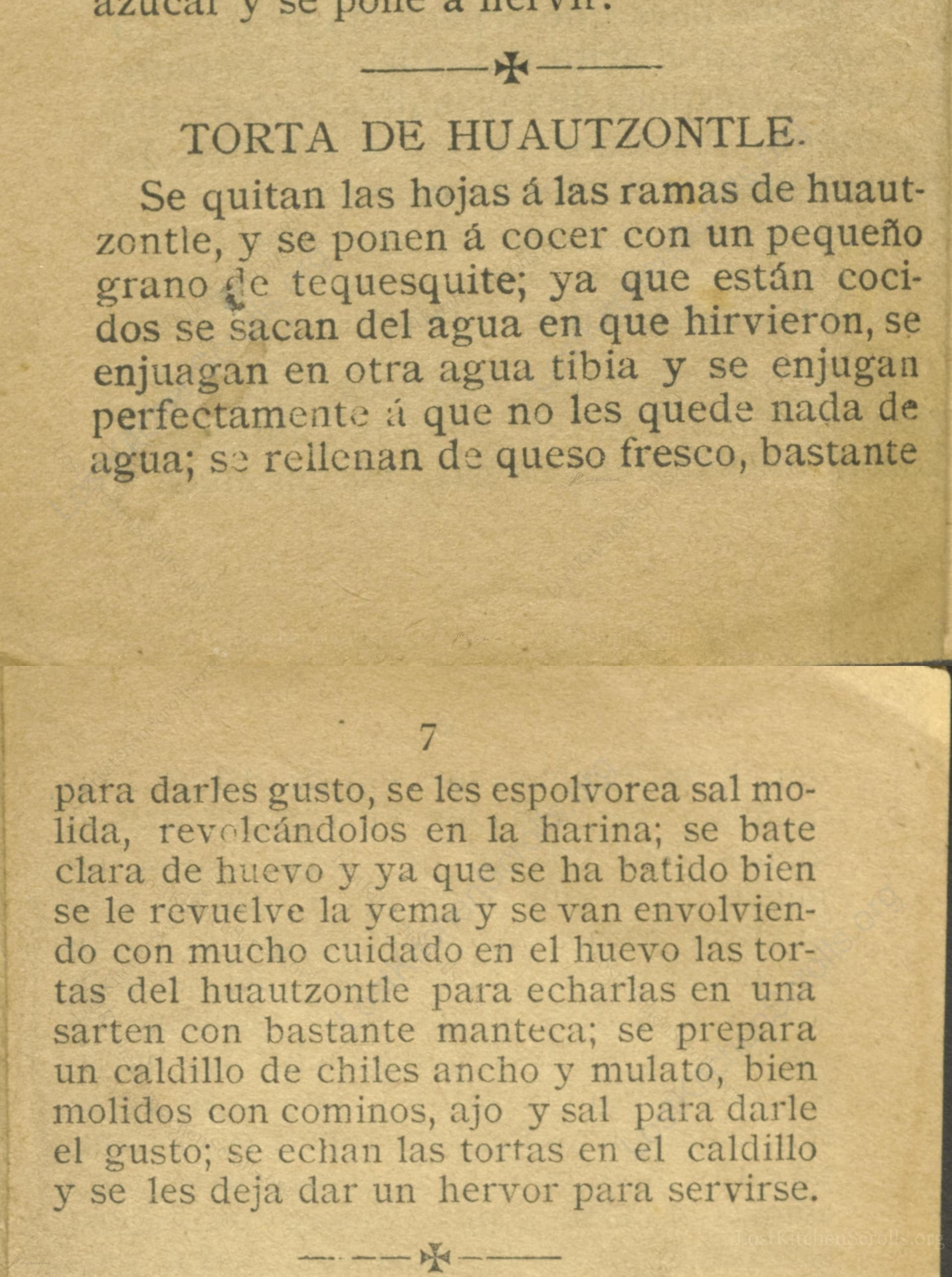 Torta De Huautzontle