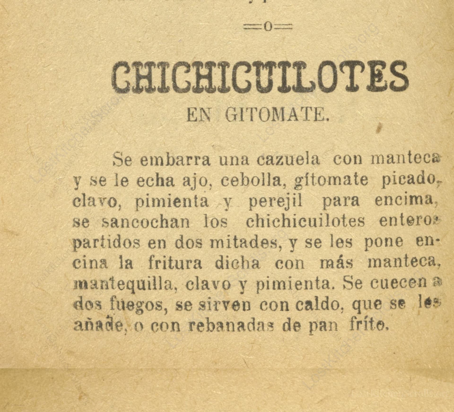 Chichicuilotes En Gitomate