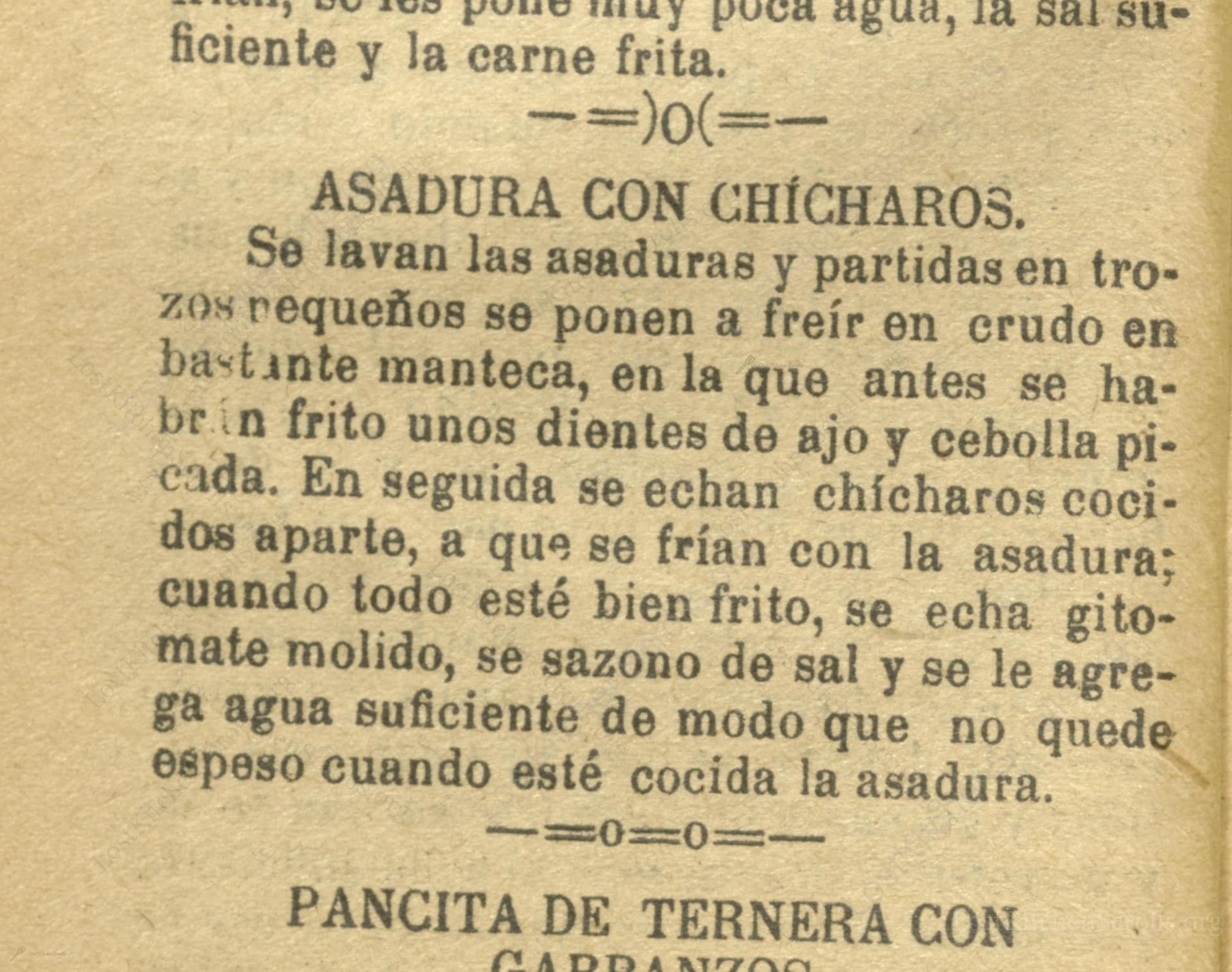 Asadura Con Chícharos
