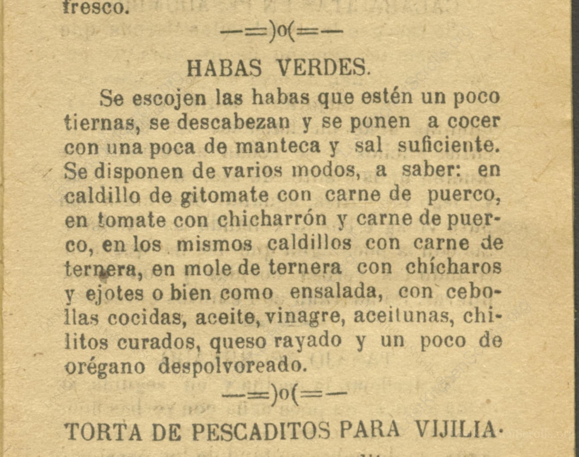 Habas Verdes