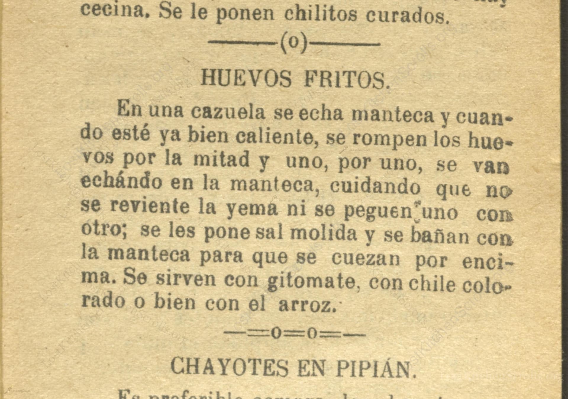 Huevos Fritos