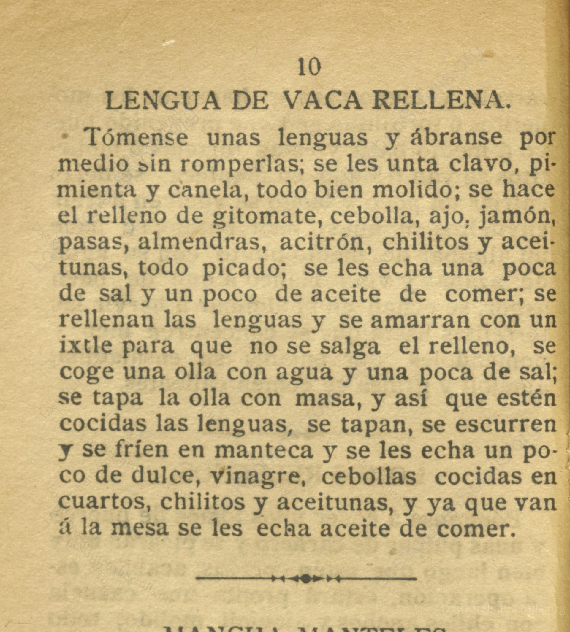 Lengua De Vaca Rellena