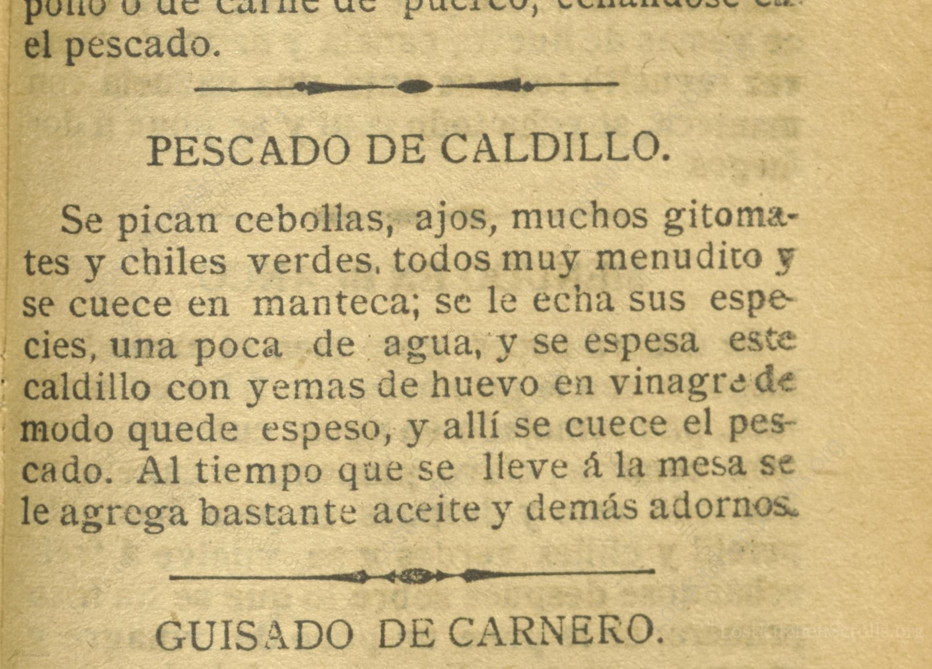 Pescado De Caldillo