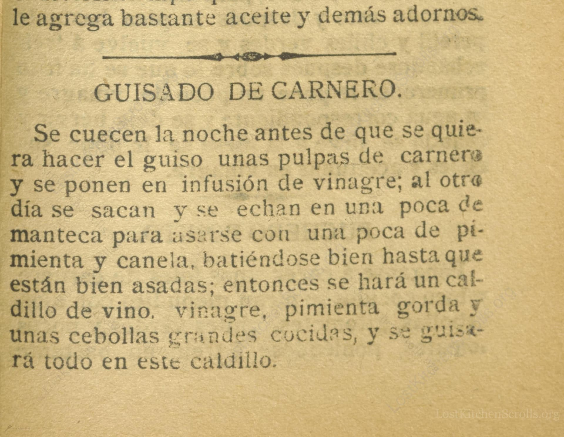 Guisado De Carnero