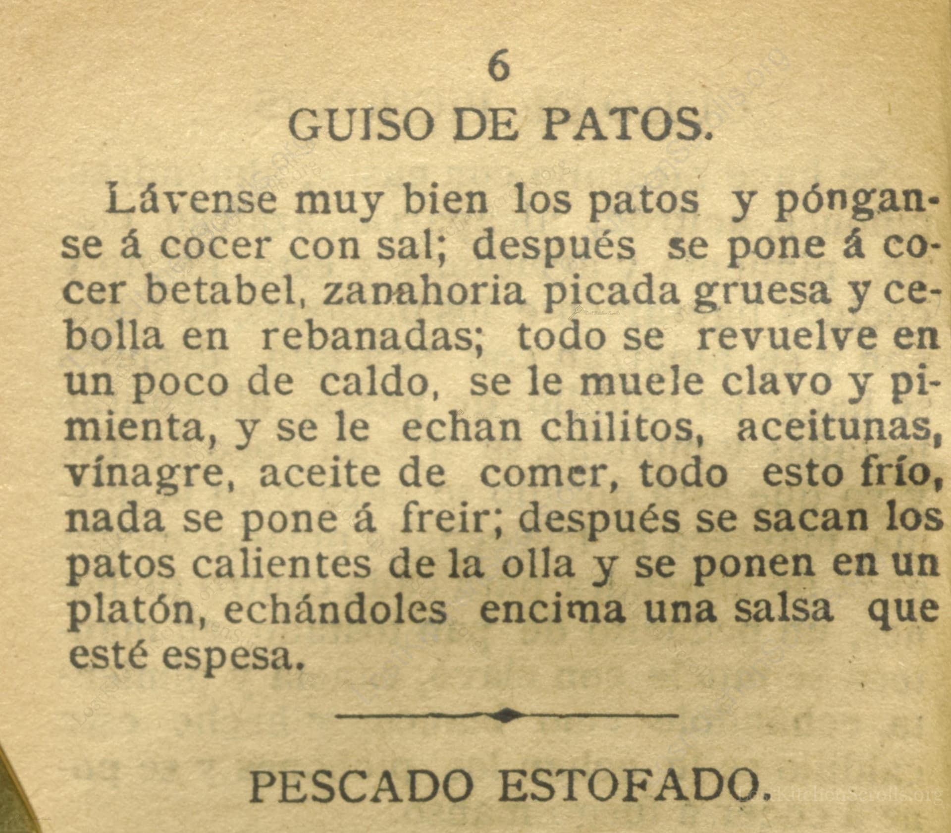 Guiso De Patos