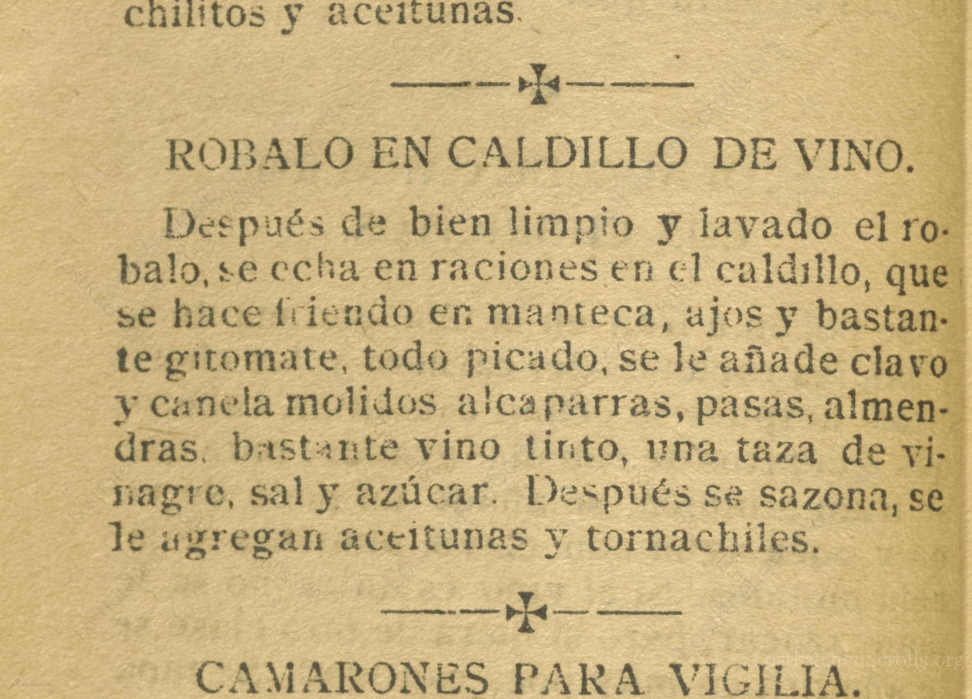 Robalo En Caldillo De Vino