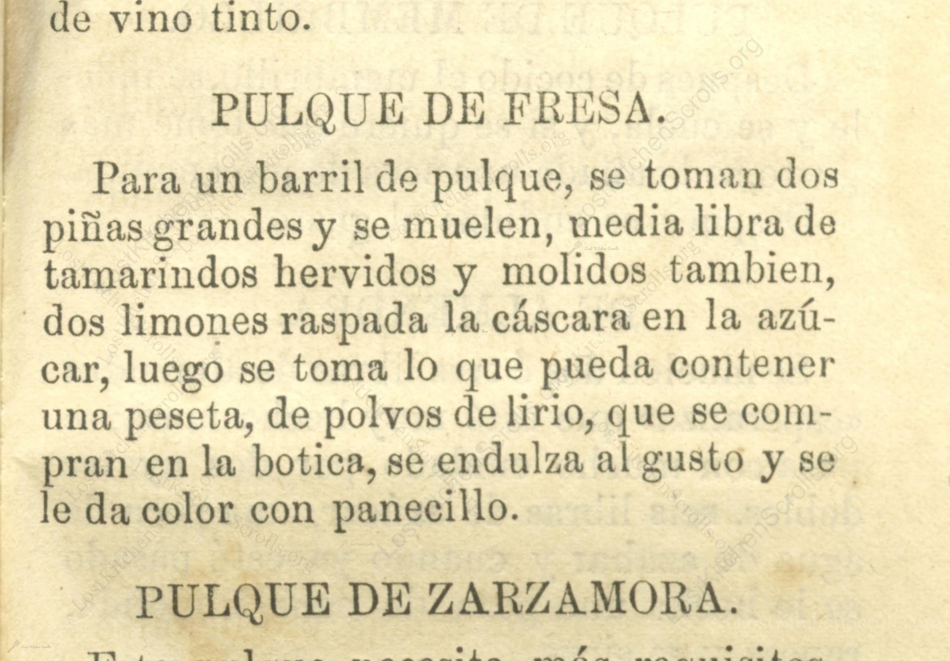 Pulque De Fresa