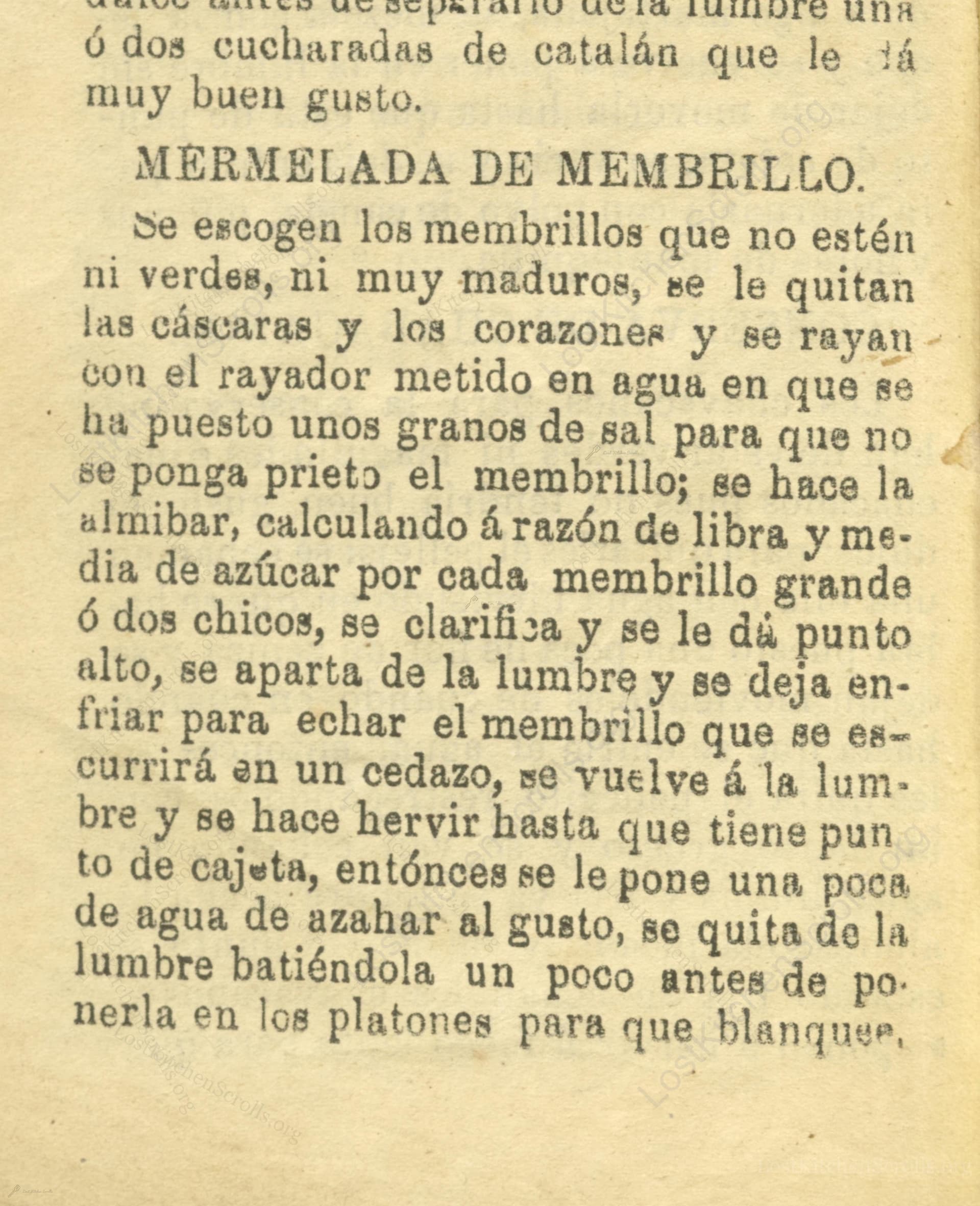 Mermelada De Membrillo