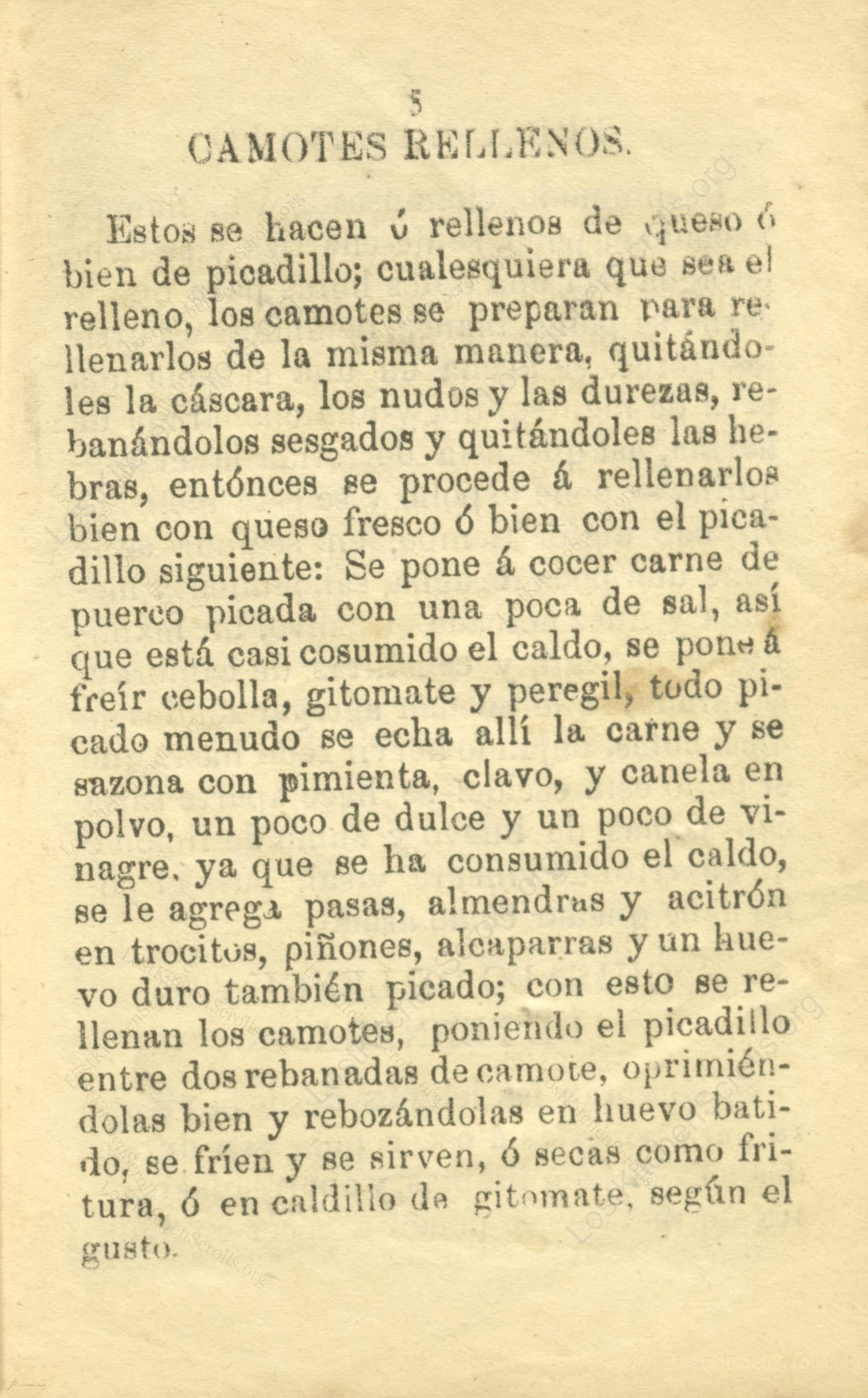Camotes Rellenos