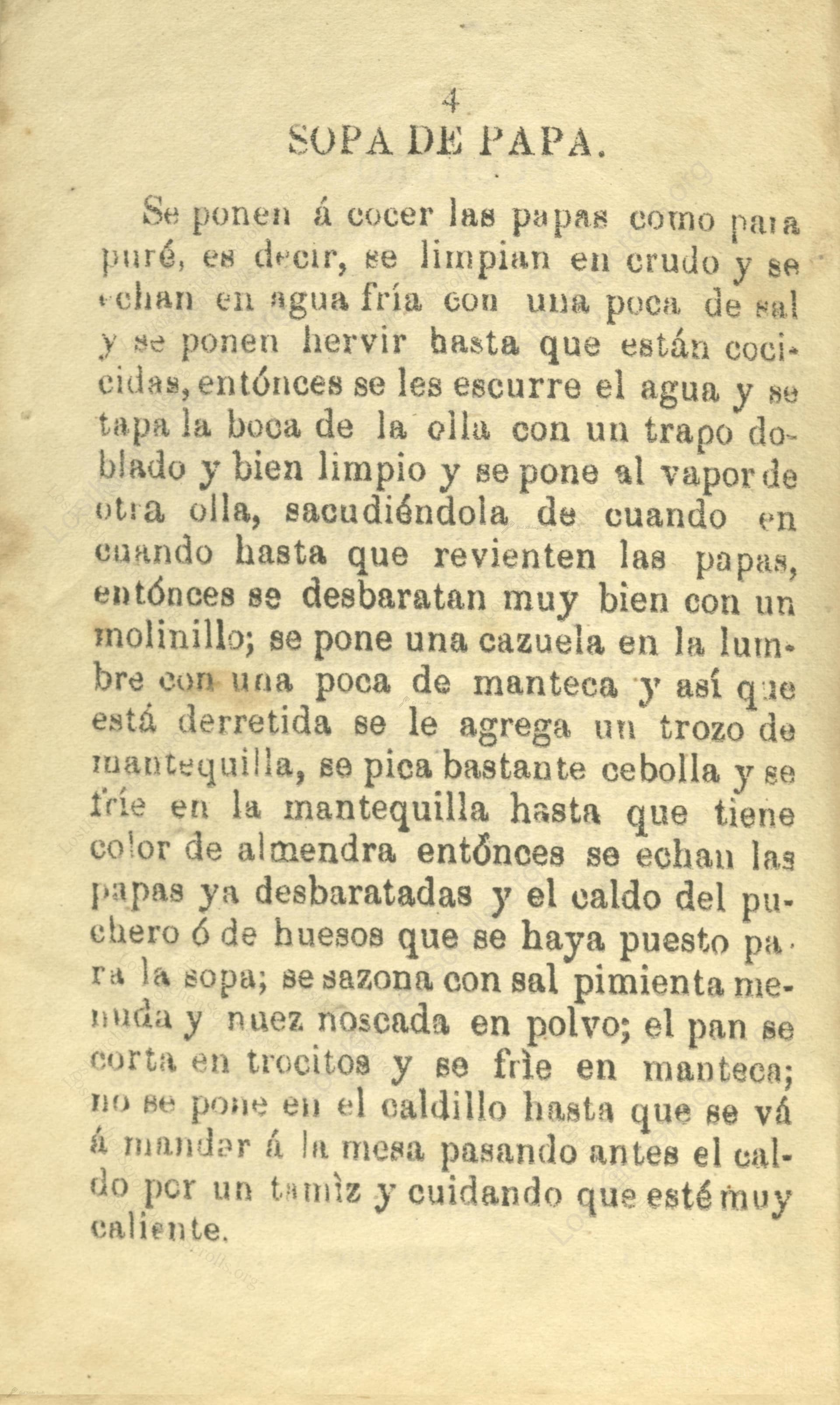 Sopa De Papa