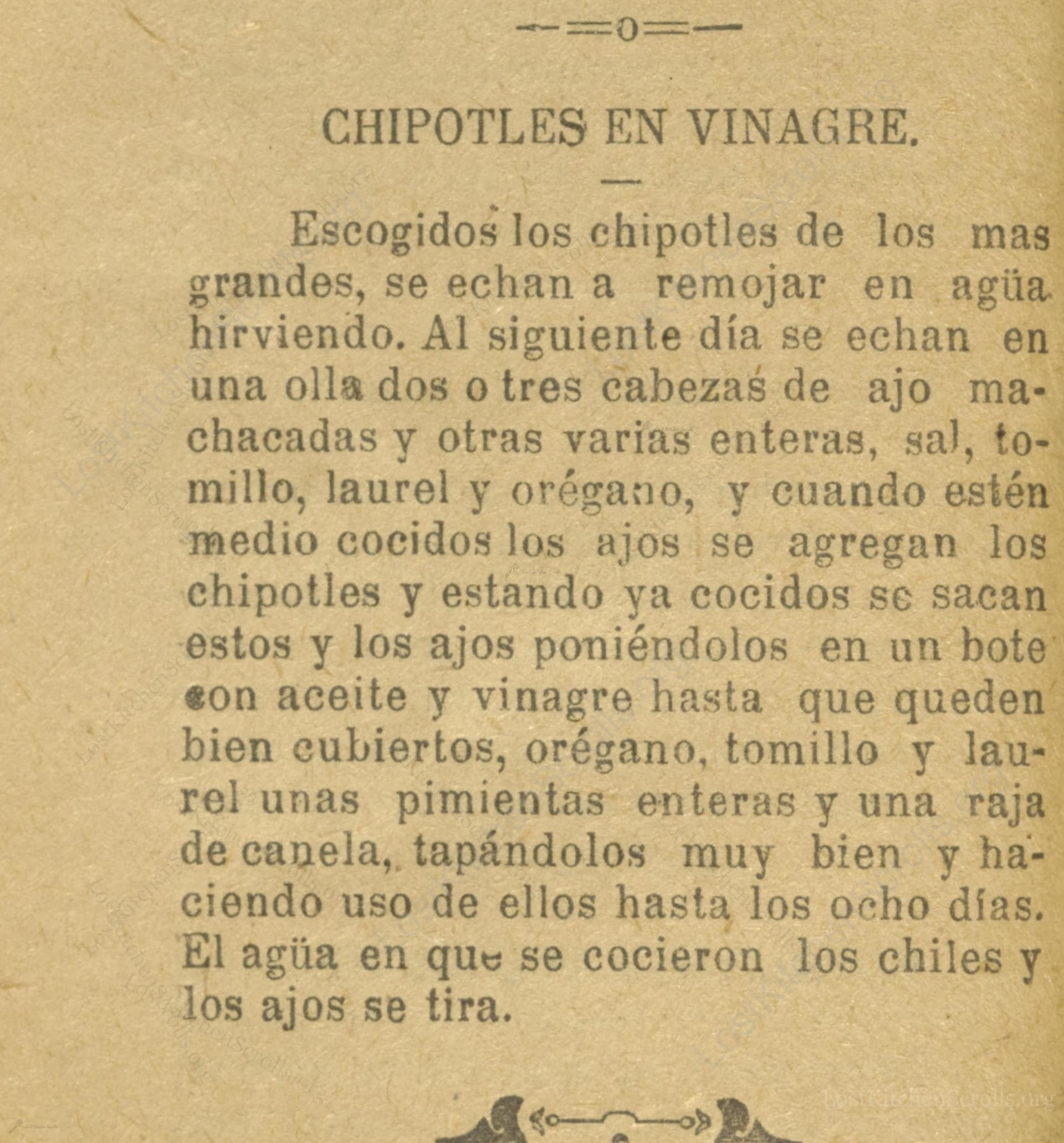Chipotles En Vinagre