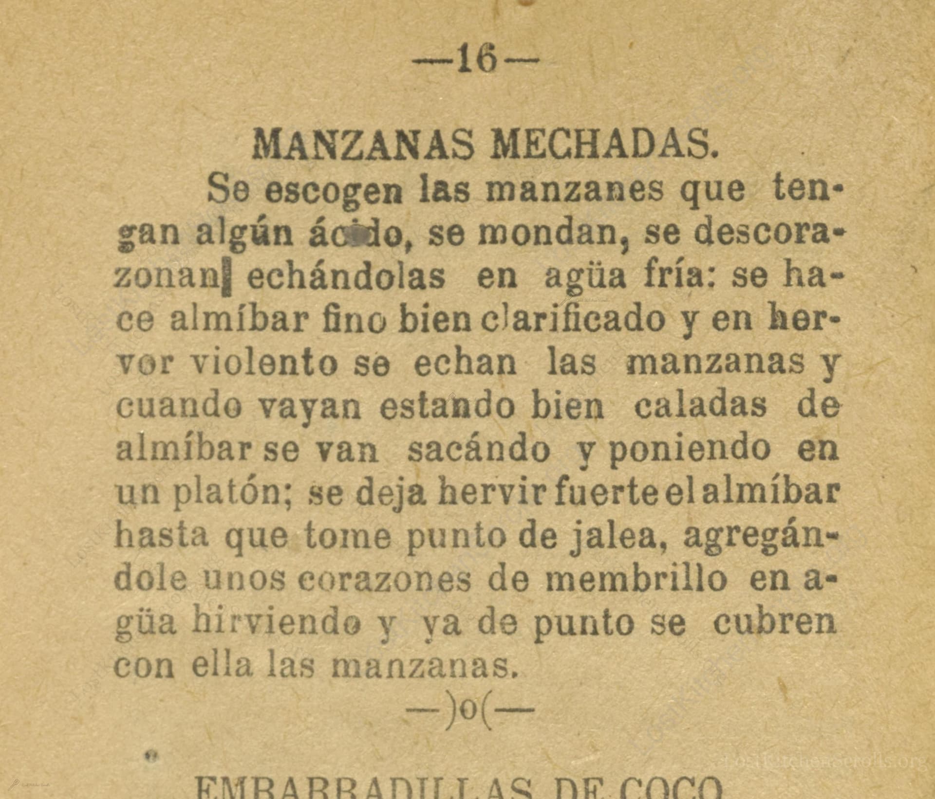 Manzanas Mechadas