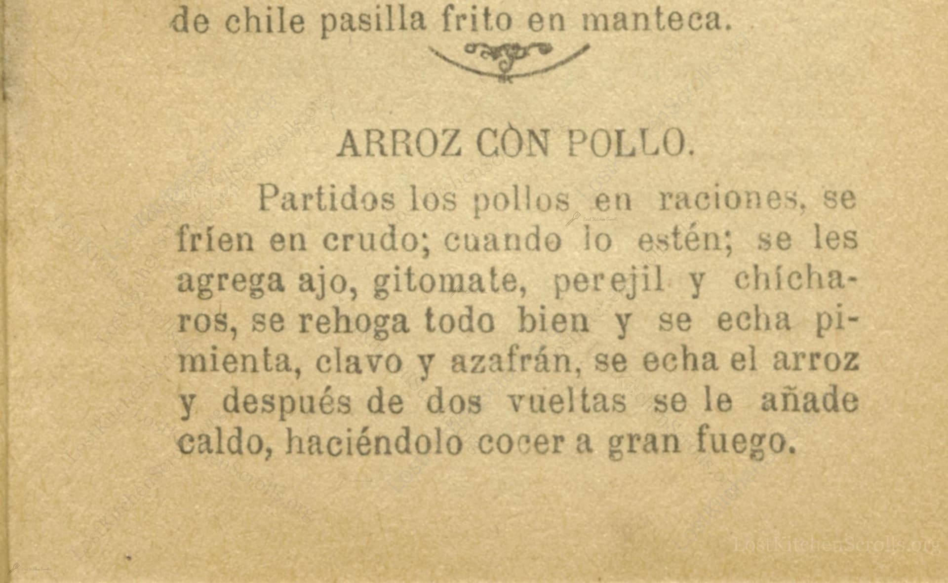 Arroz Con Pollo