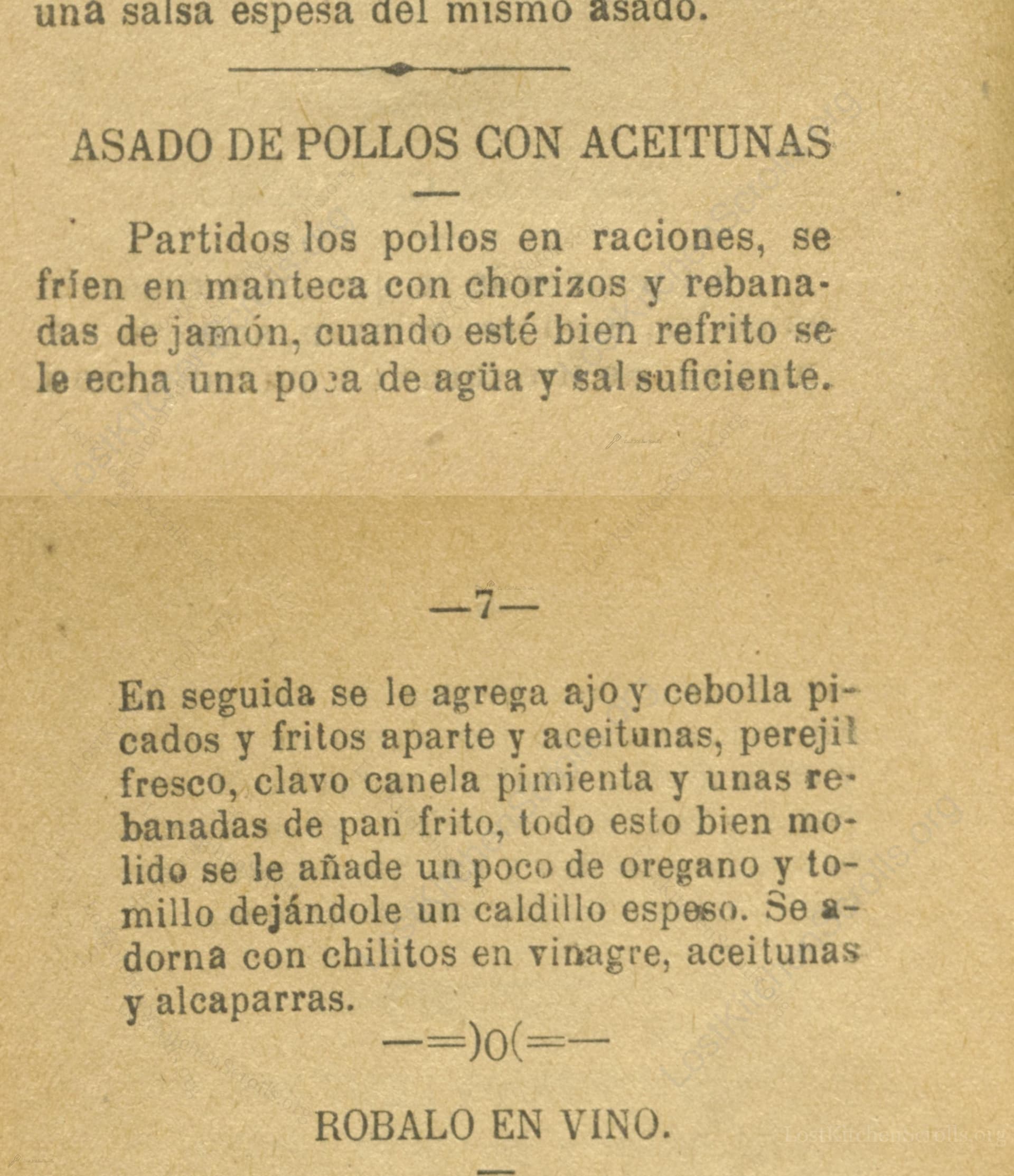 Asado De Pollos Con Aceitunas