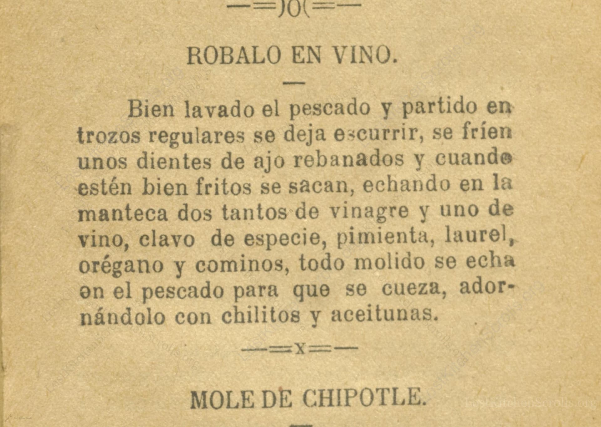 Robalo En Vino