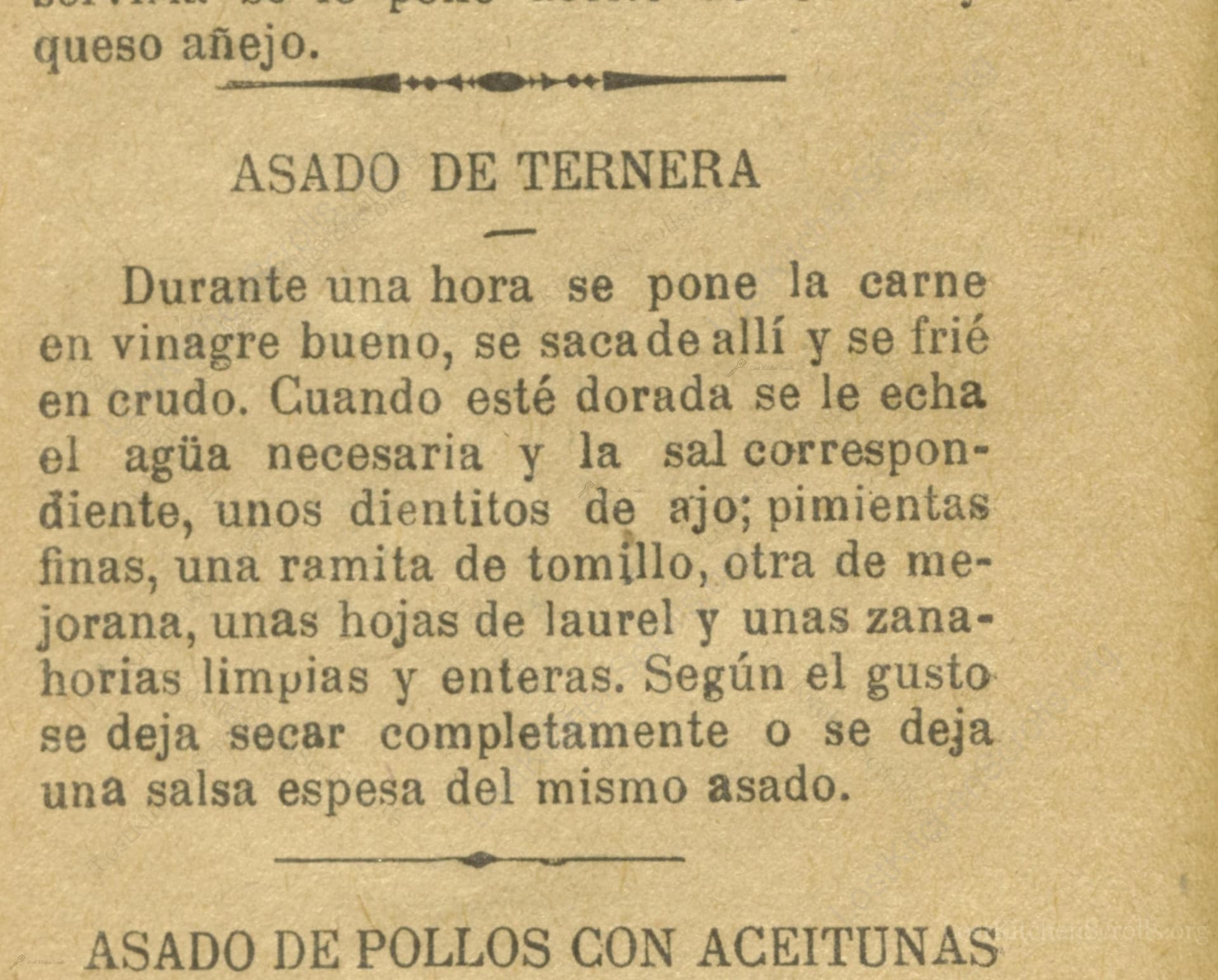 Asado De Ternera