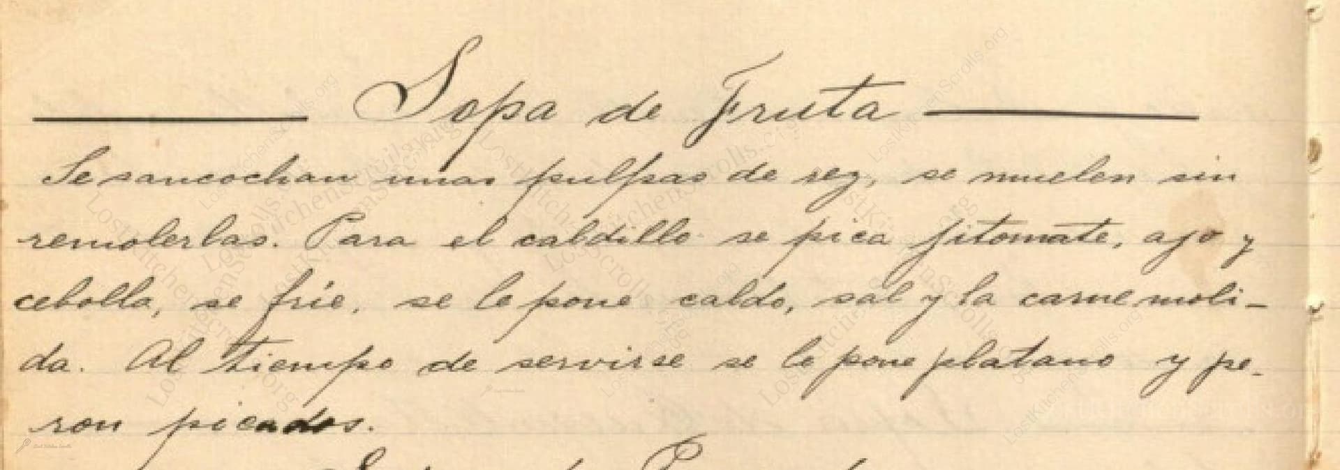 Sopa De Fruta