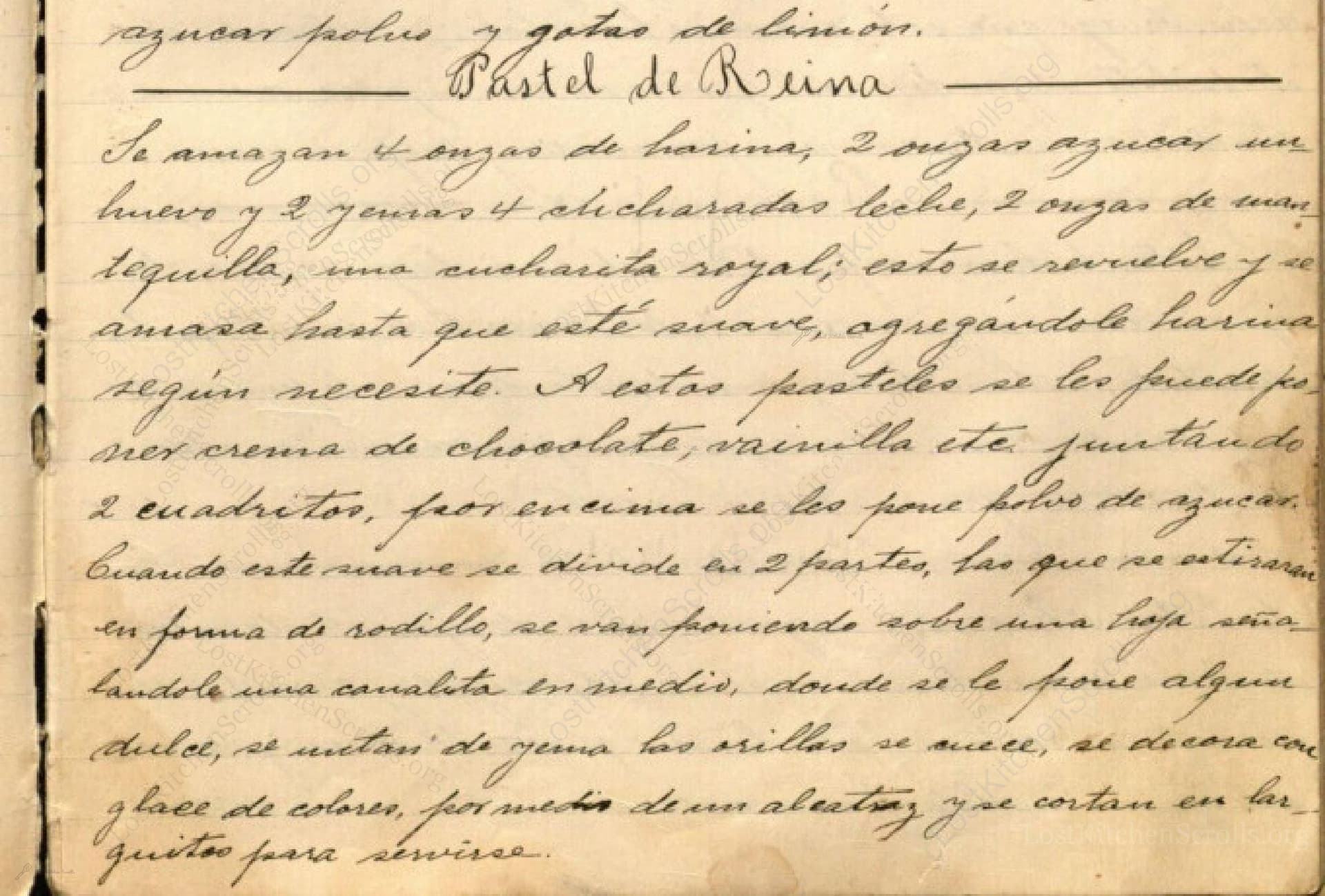 Pastel De Reina