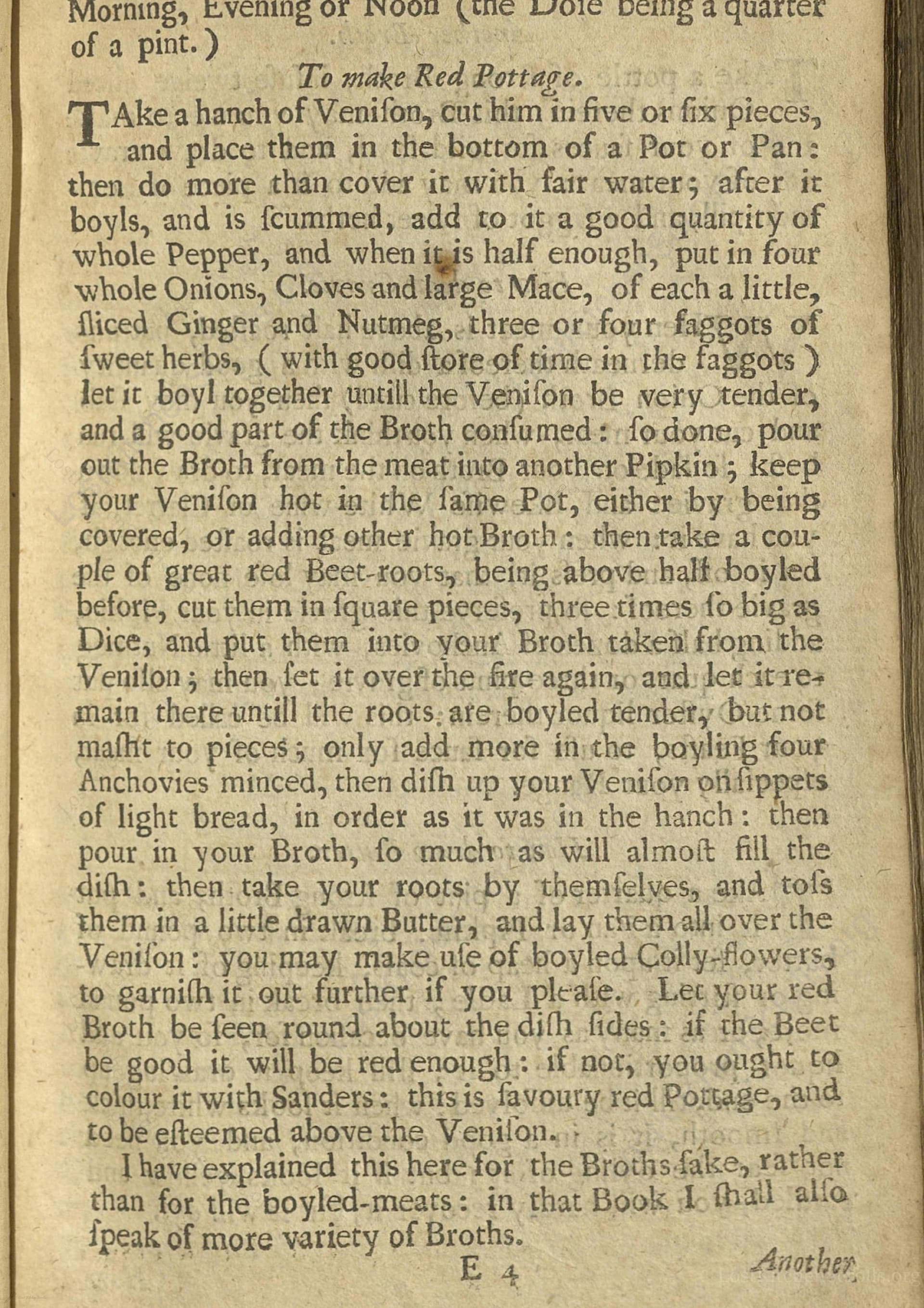 To Make Red Pottage