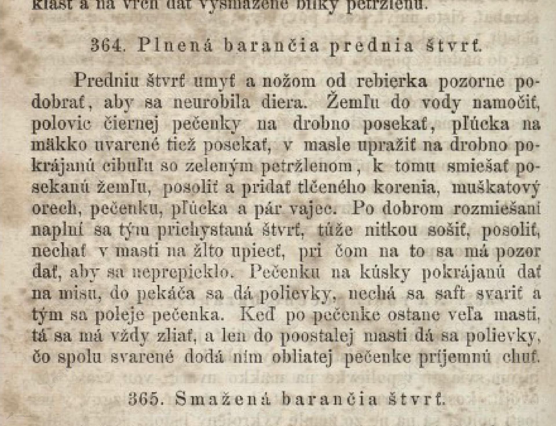 Plnená Barančia Prednia Štvrť