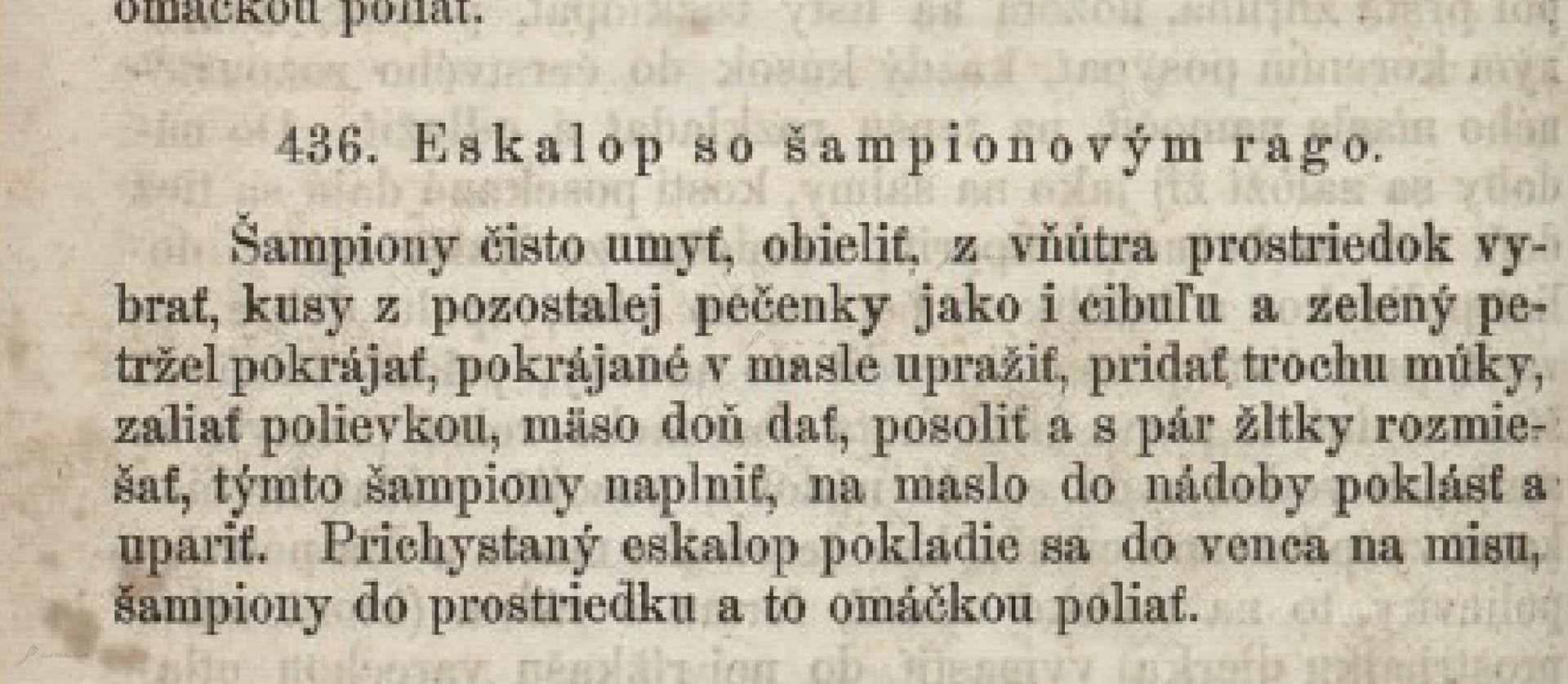 Eskalop So Šampionovým Rago