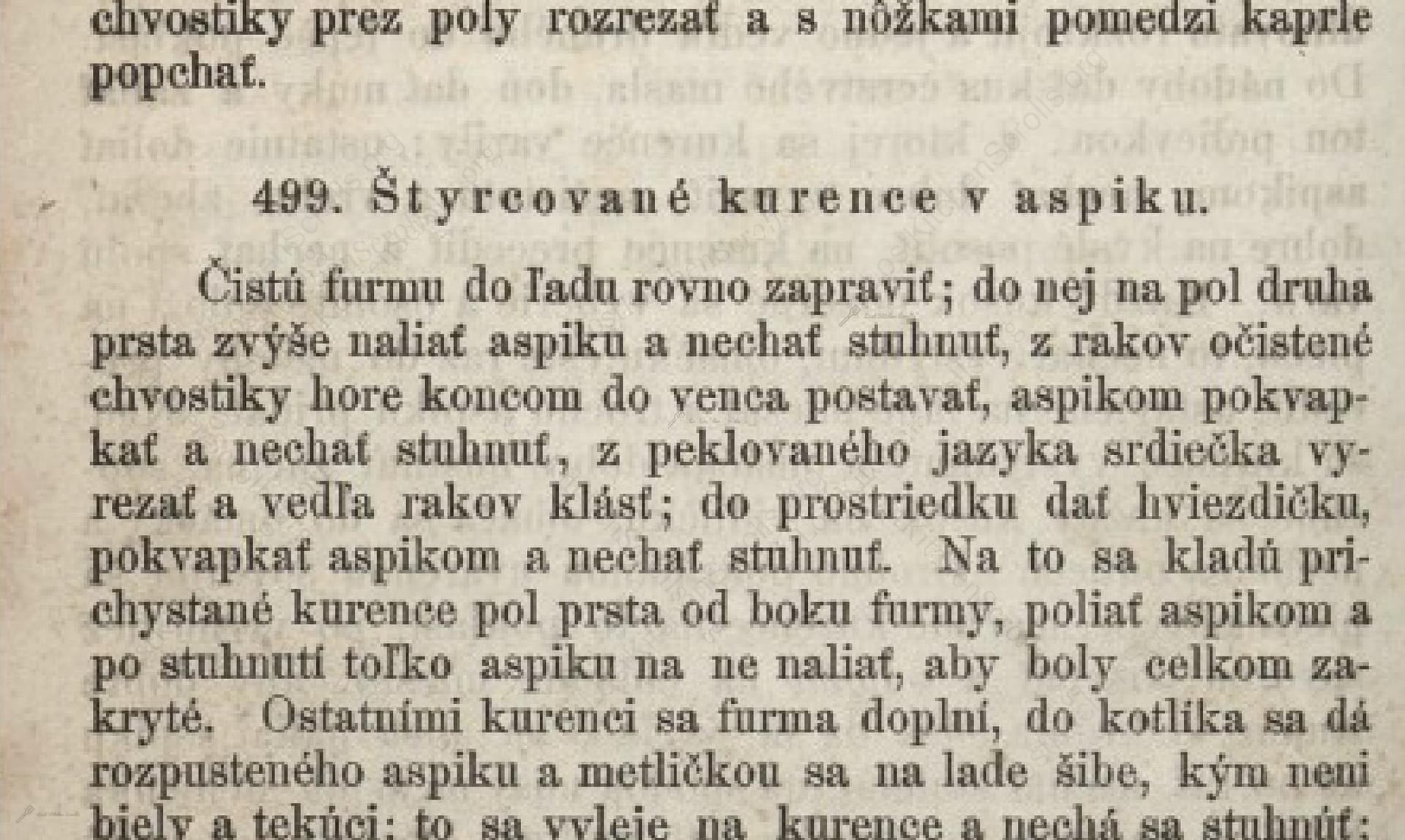 Štyrcované Kurence V Aspiku