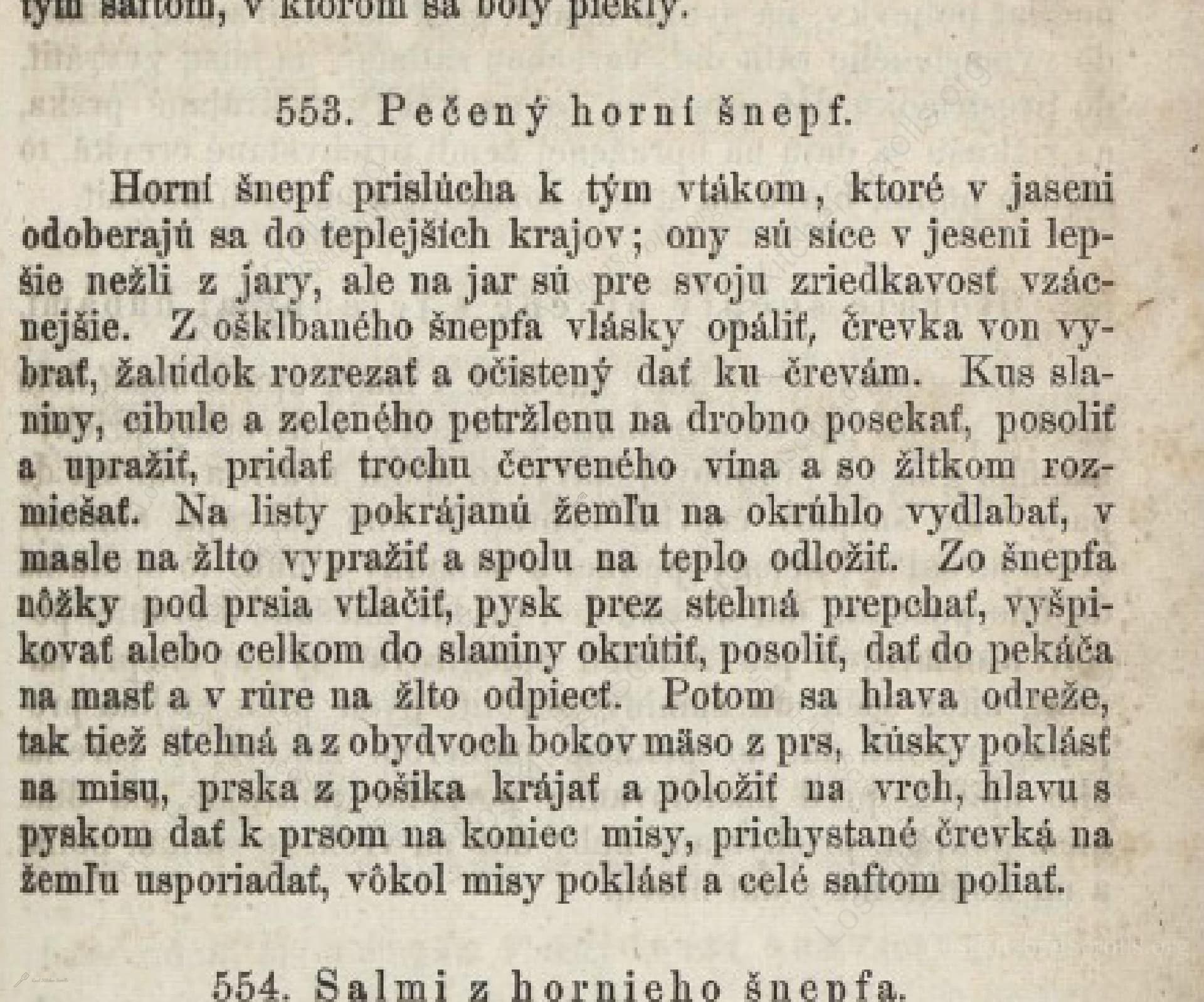 Pečený Horní Šnepf