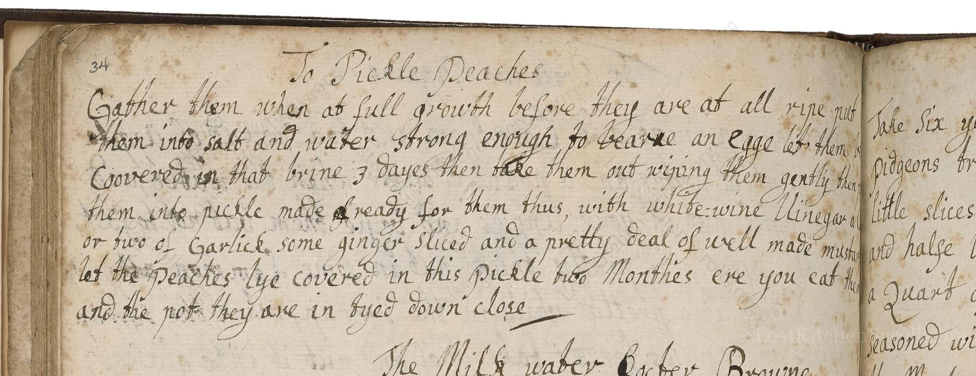 To Pickle Peaches