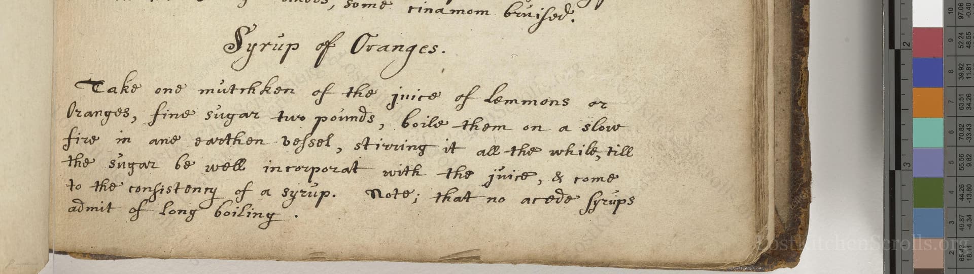Syrup Of Oranges