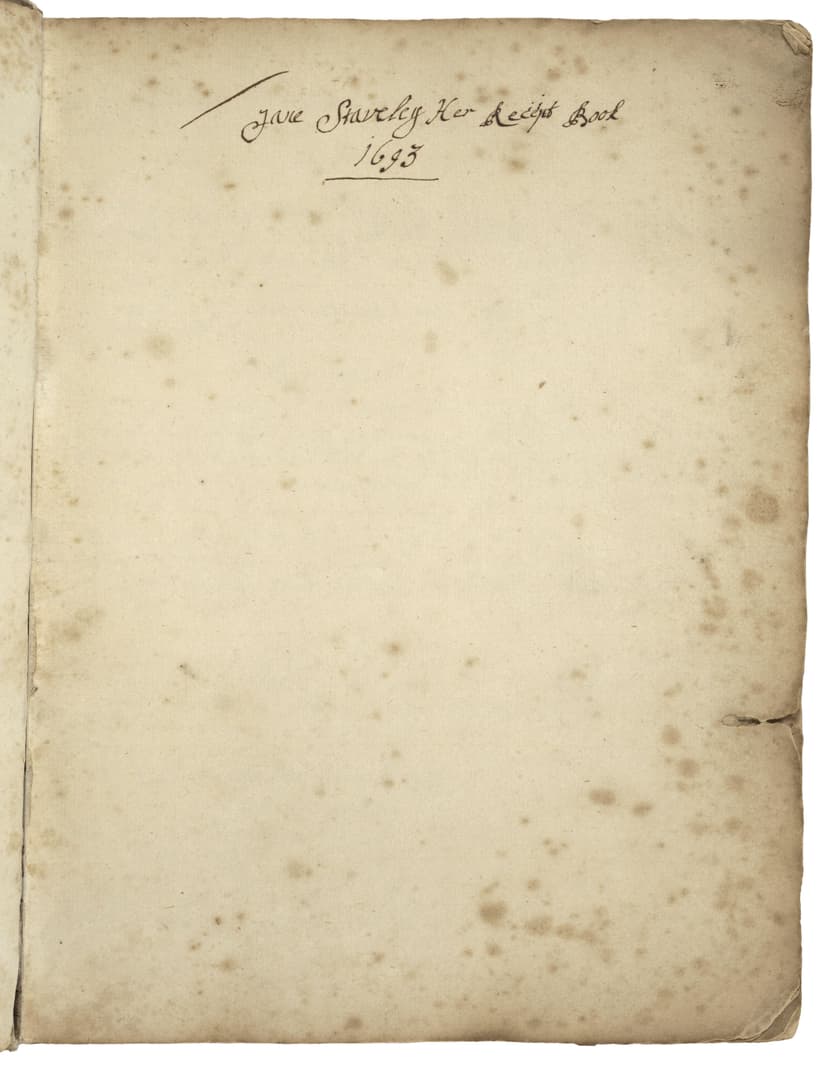 Receipt book of Jane Staveley - Click to view recipe in book