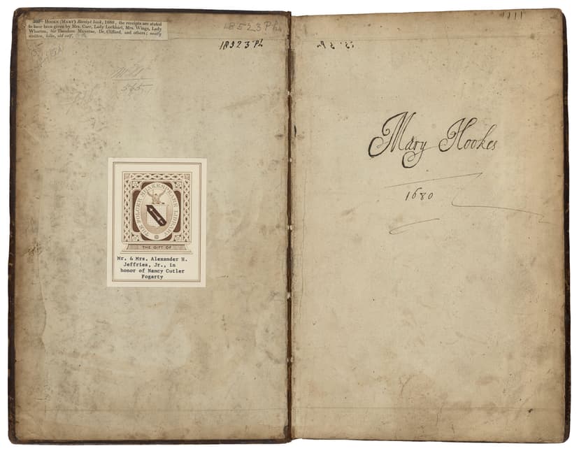 Receipt book of Mary Hookes - Click to view recipe in book