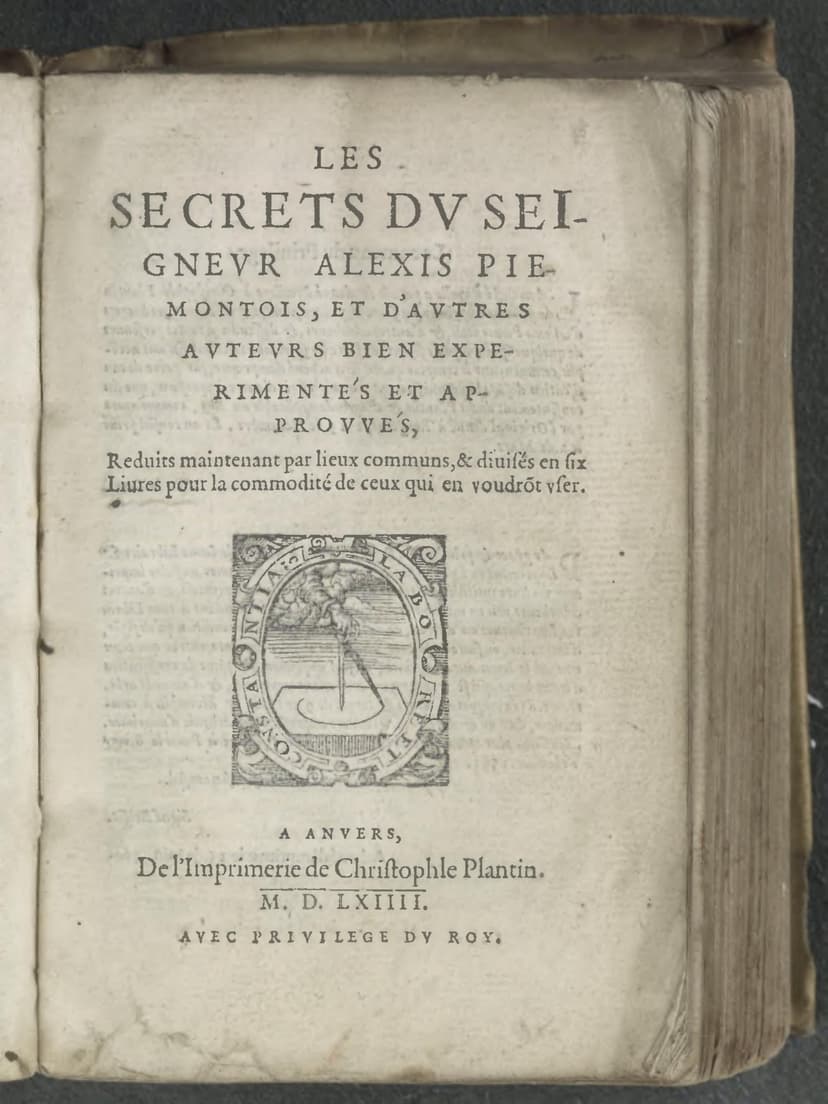 Les secrets du seigneur Alexis Piemontois - Click to view recipe in book