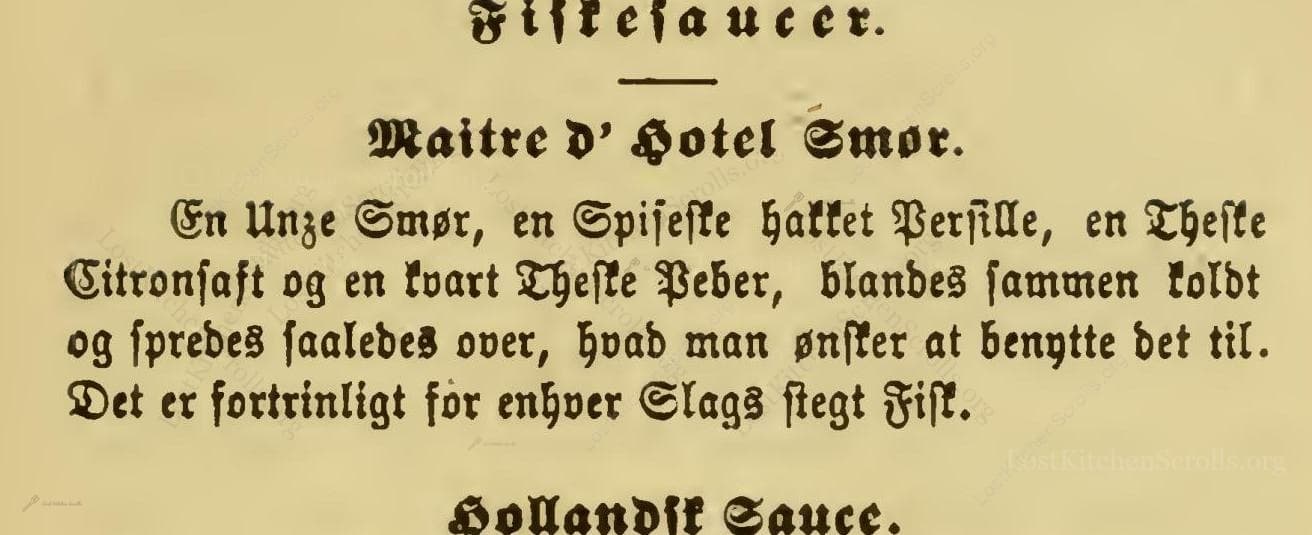 Maitre D' Hotel Smør