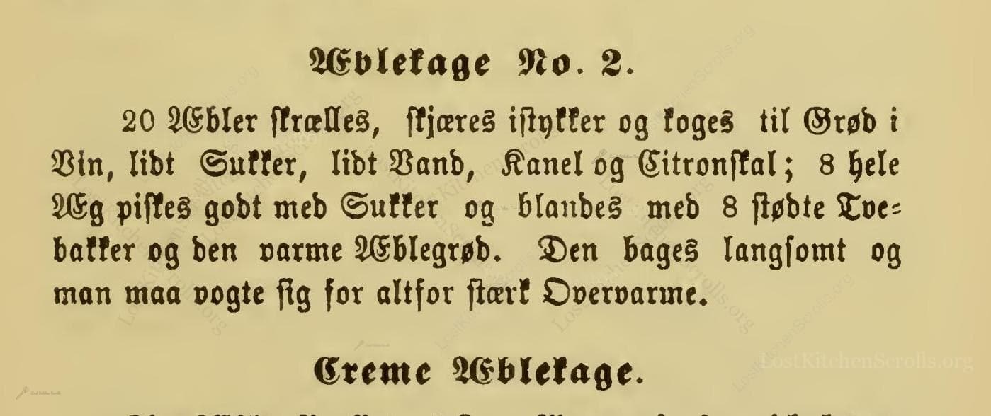Æblekage No.