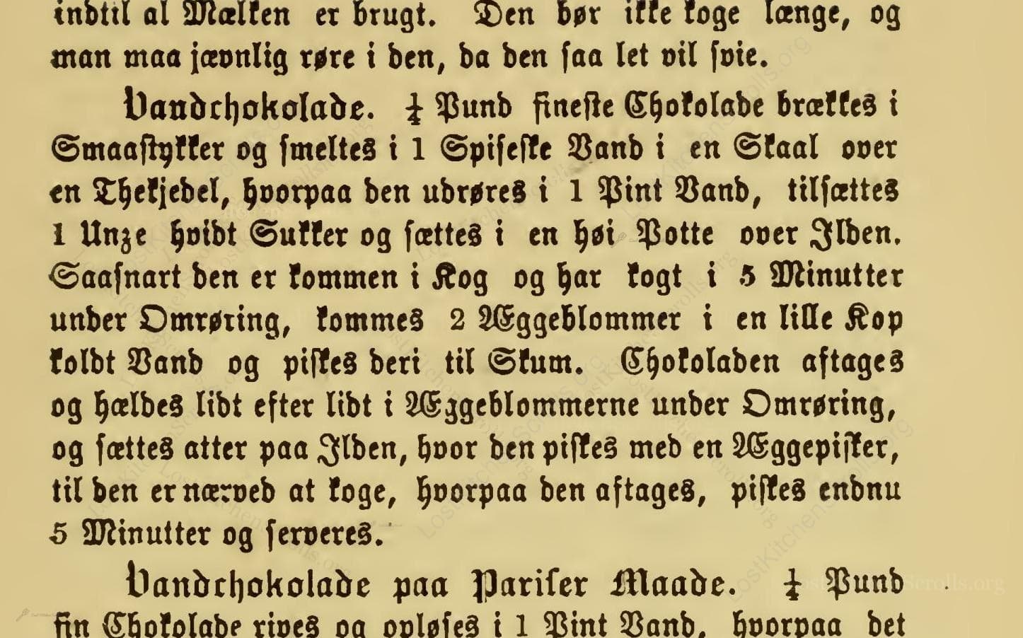 Vandchokolade
