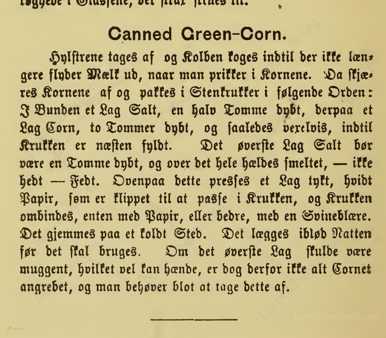 Canned Green-Corn