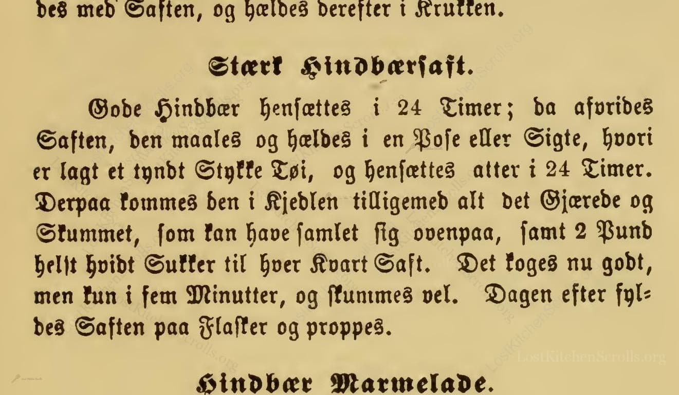 Stærk Hindbærsaft