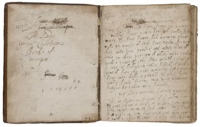 The Lady Grace Castleton's booke of receipts - Click to view recipe in book