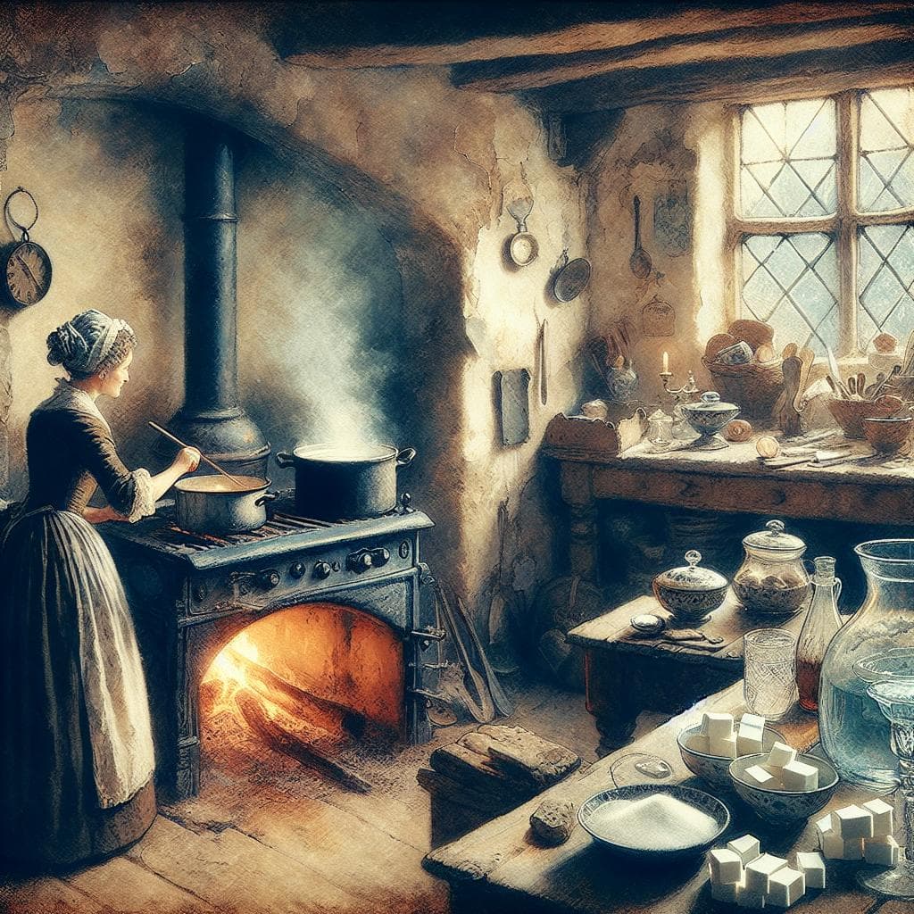 Historical cooking scene