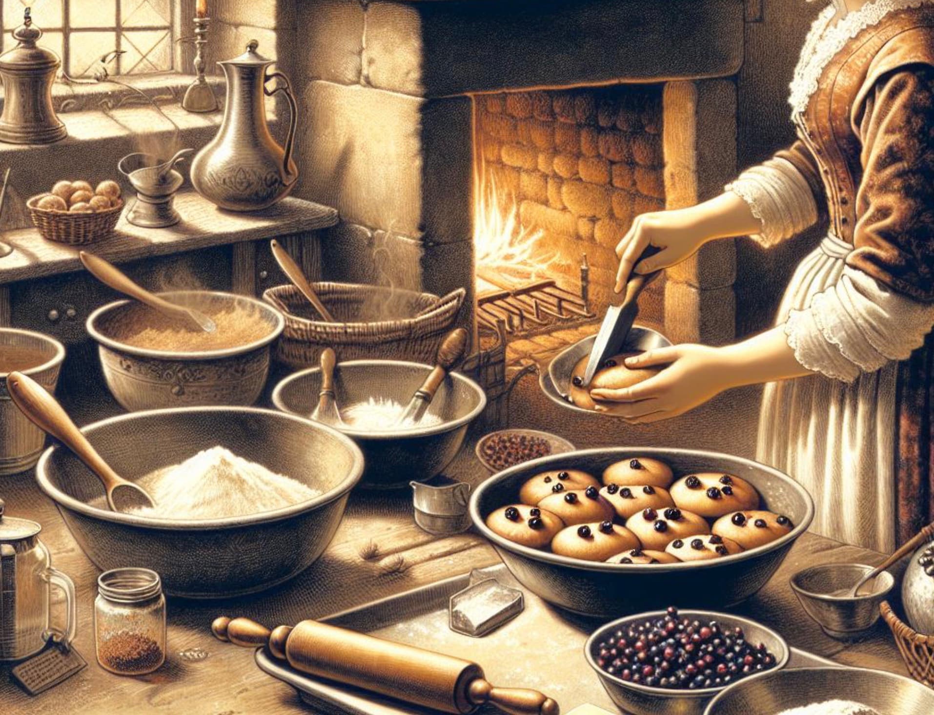 Historical kitchen table