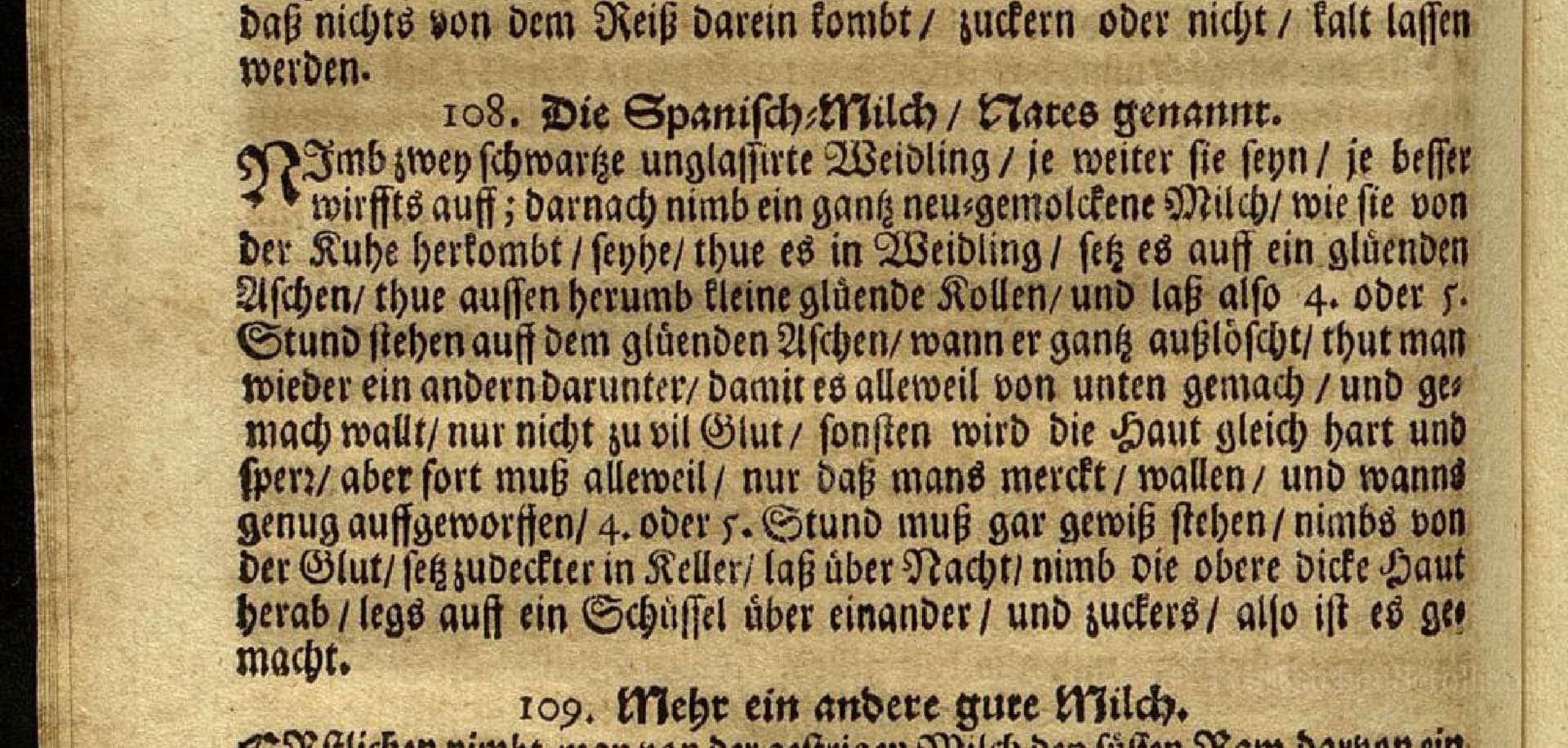 Die Spanisch-Milch / Nares Genannt