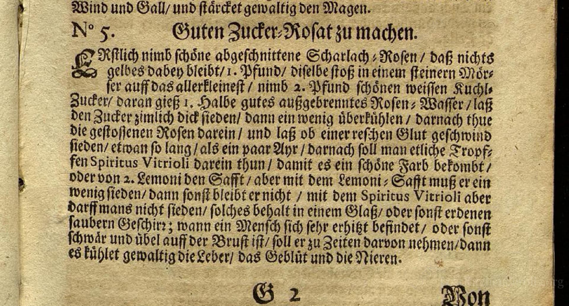 Guten Zucker-Rosat Zu Machen