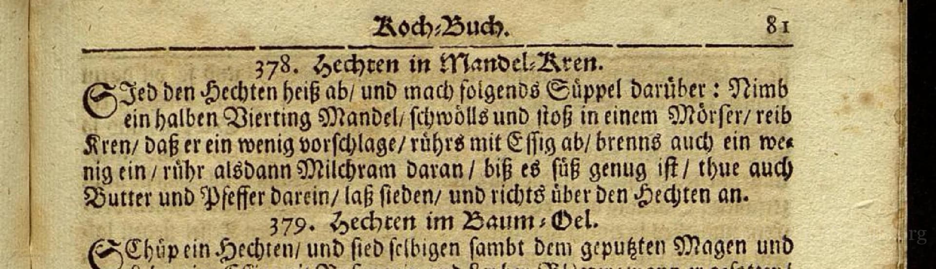 Hechten In Mandel-Kren