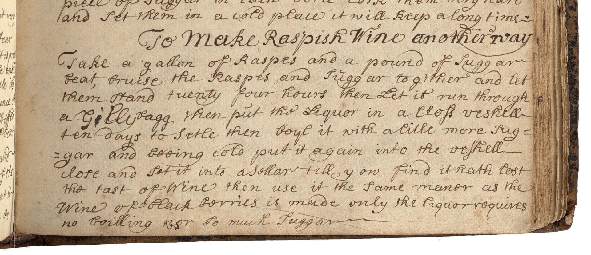 To Make Raspish Wine Another Way