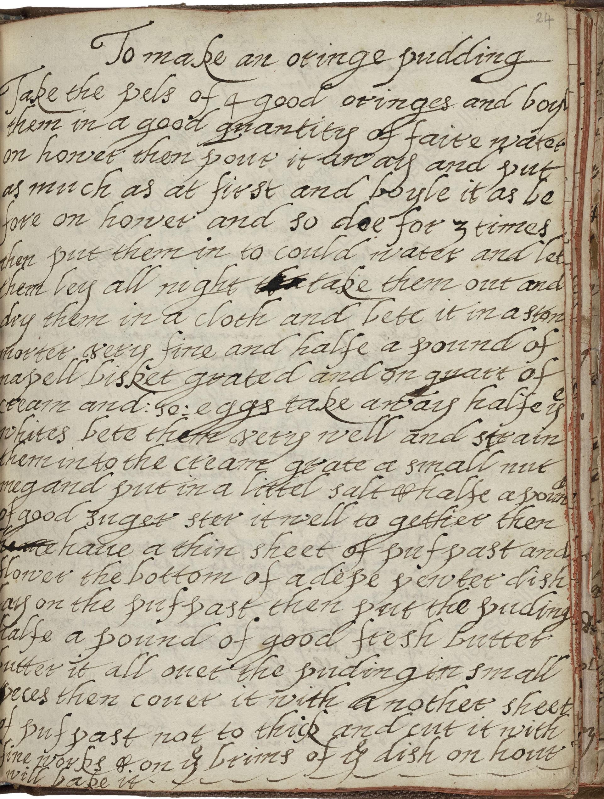 To Make An Oringe Pudding