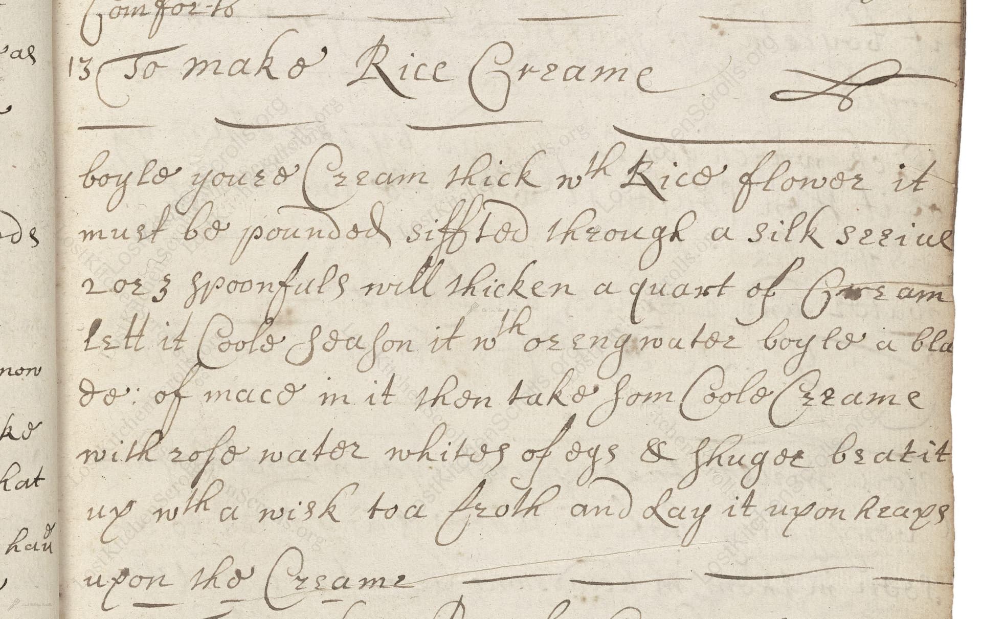 To Make Rice Creame