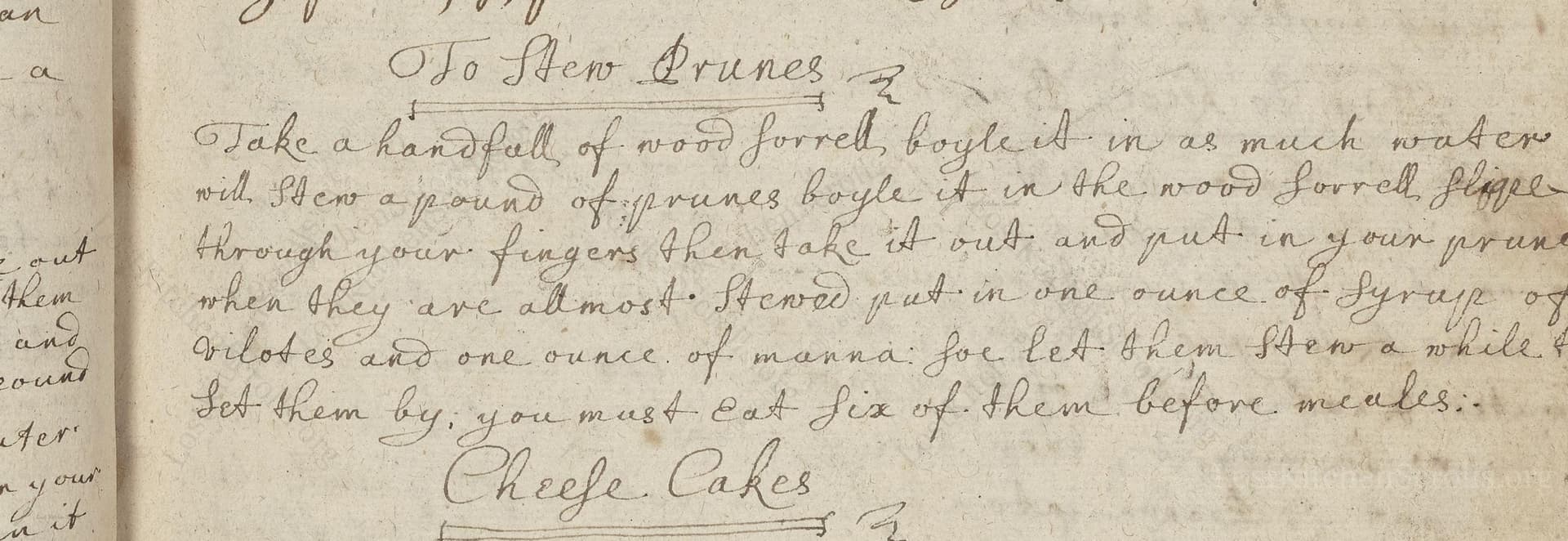 To Stew Prunes